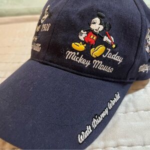 Disney Mickey Mouse Embroidered Navy Hat